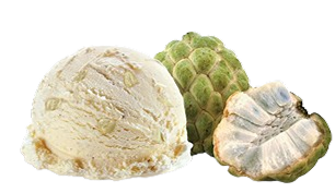 Custard Apple - Natural fruit ice cream or dairy product