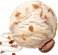 Coffee Ice Cream - Natural fruit ice cream or dairy product